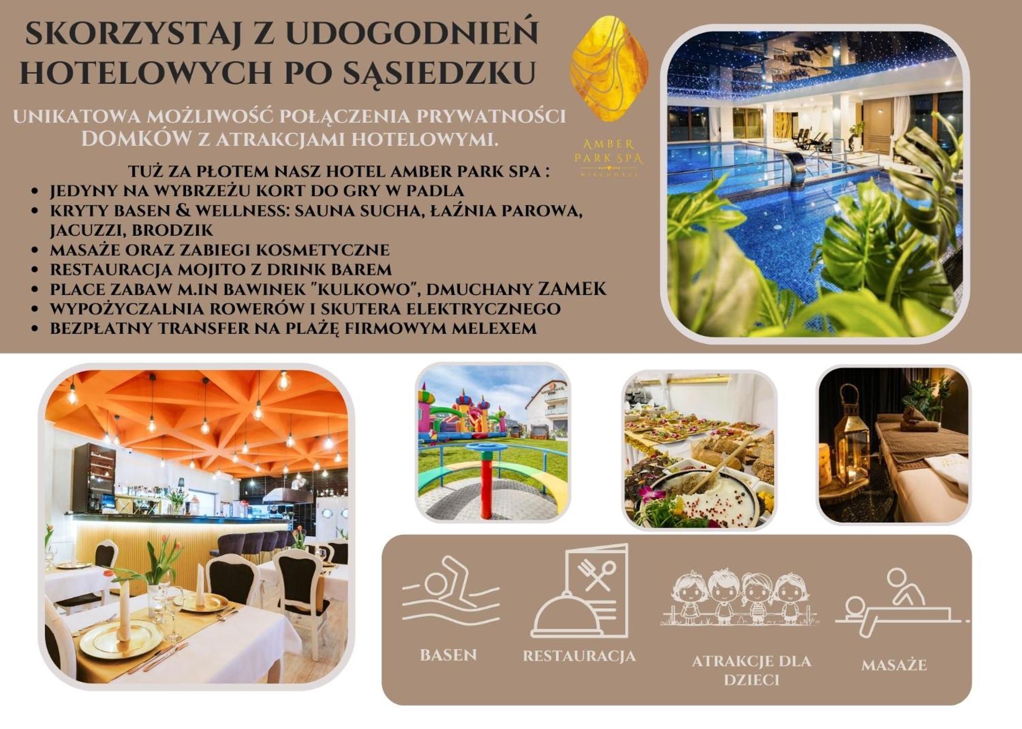 Olivina Park Spa - Domki Z Dostepem Do Krytego Basenu, Saun, Wyzywienia I Atrakcji Dla Dzieci Niechorze Dış mekan fotoğraf